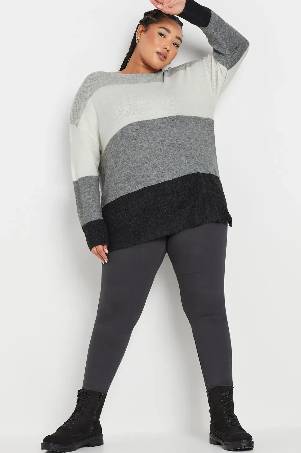 Colourblock Stripe Jumper