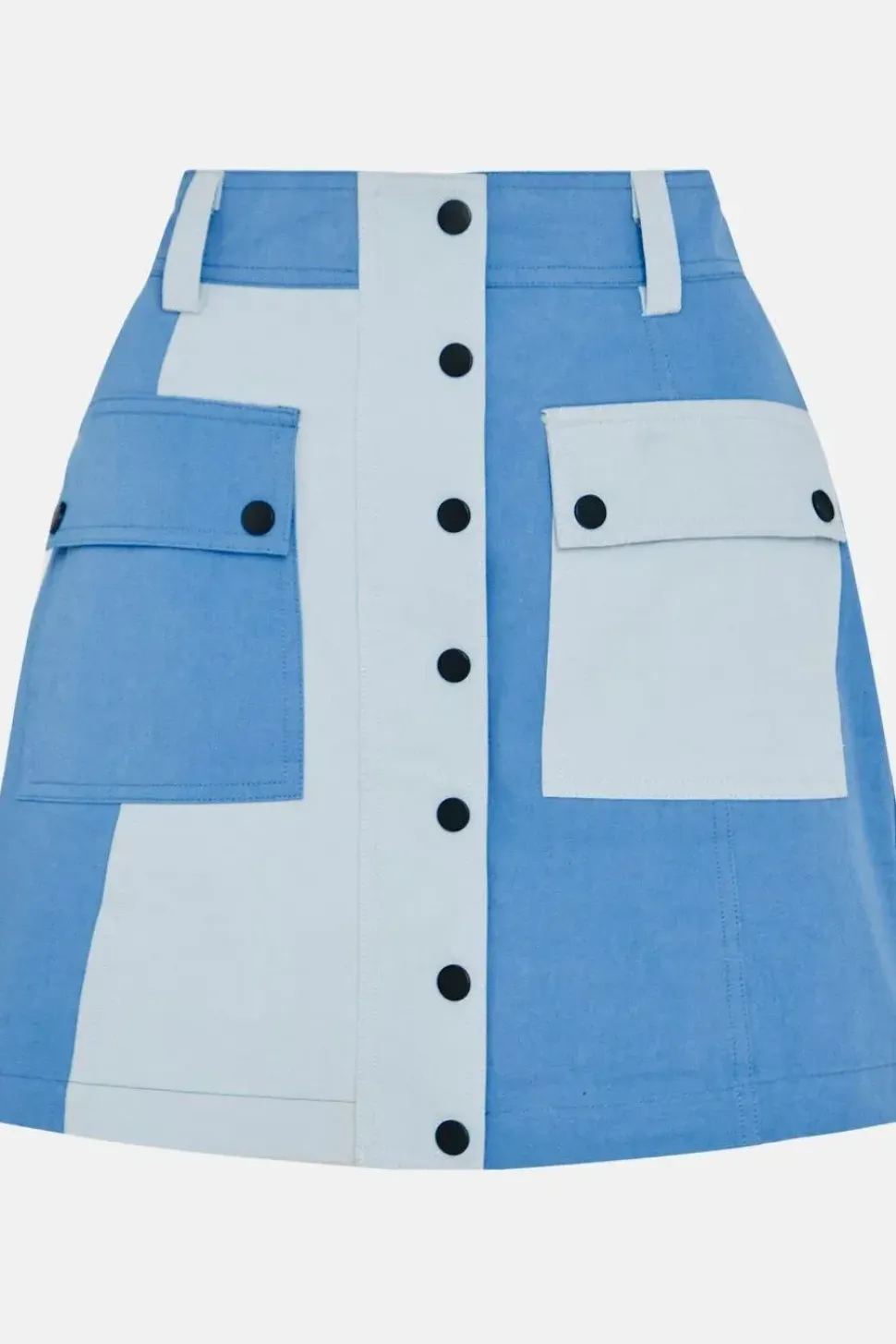 Colour Block Utility Mini Skirt