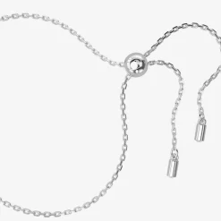 Constella Rhodium Plated Blue Oval Cut Toggle Bracelet 5671895 (M)