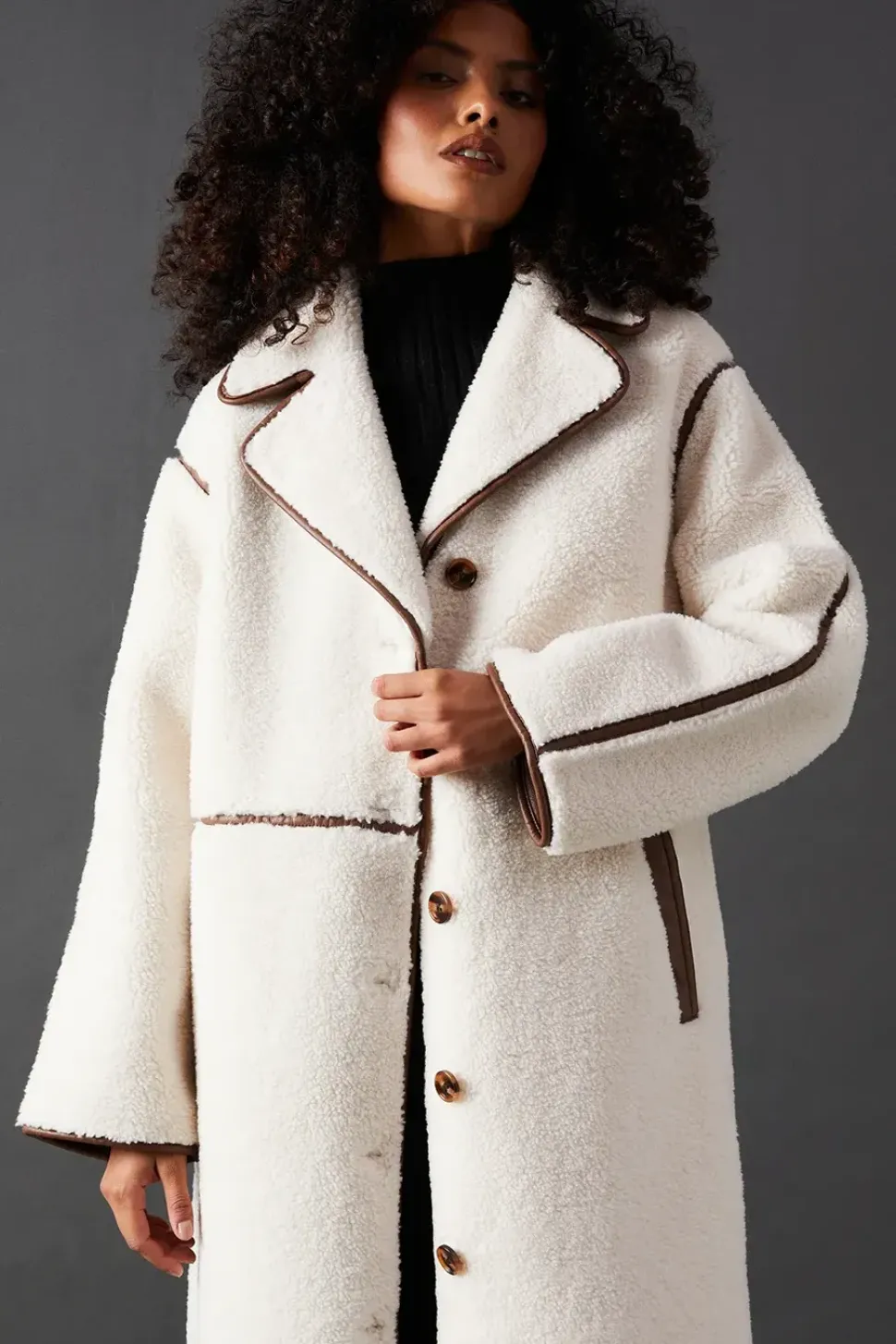 Contrast Bonded Coat