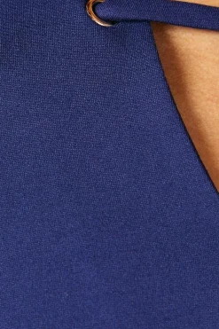 Contrast Detail Ponte Shift Dress
