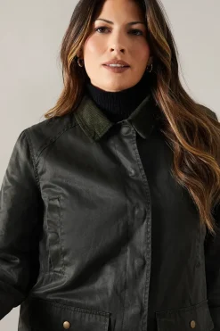Contrast Detail Wax Jacket