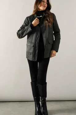 Contrast Detail Wax Jacket