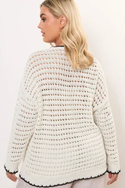 Contrast Hem Crochet Jumper