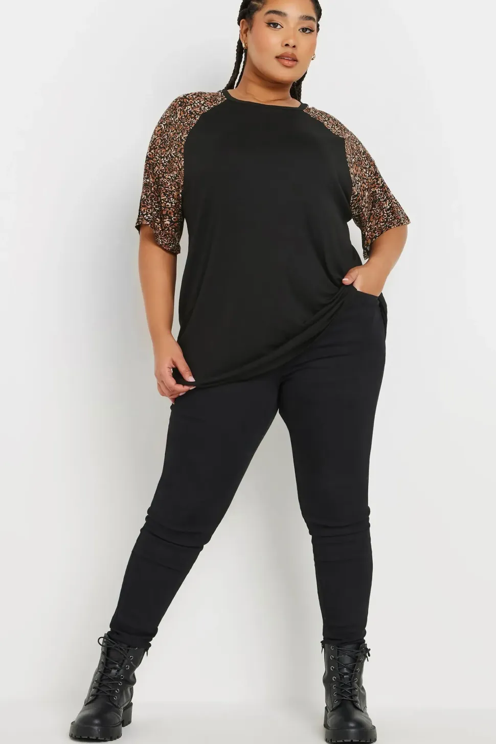 Contrast Sleeve T-Shirt