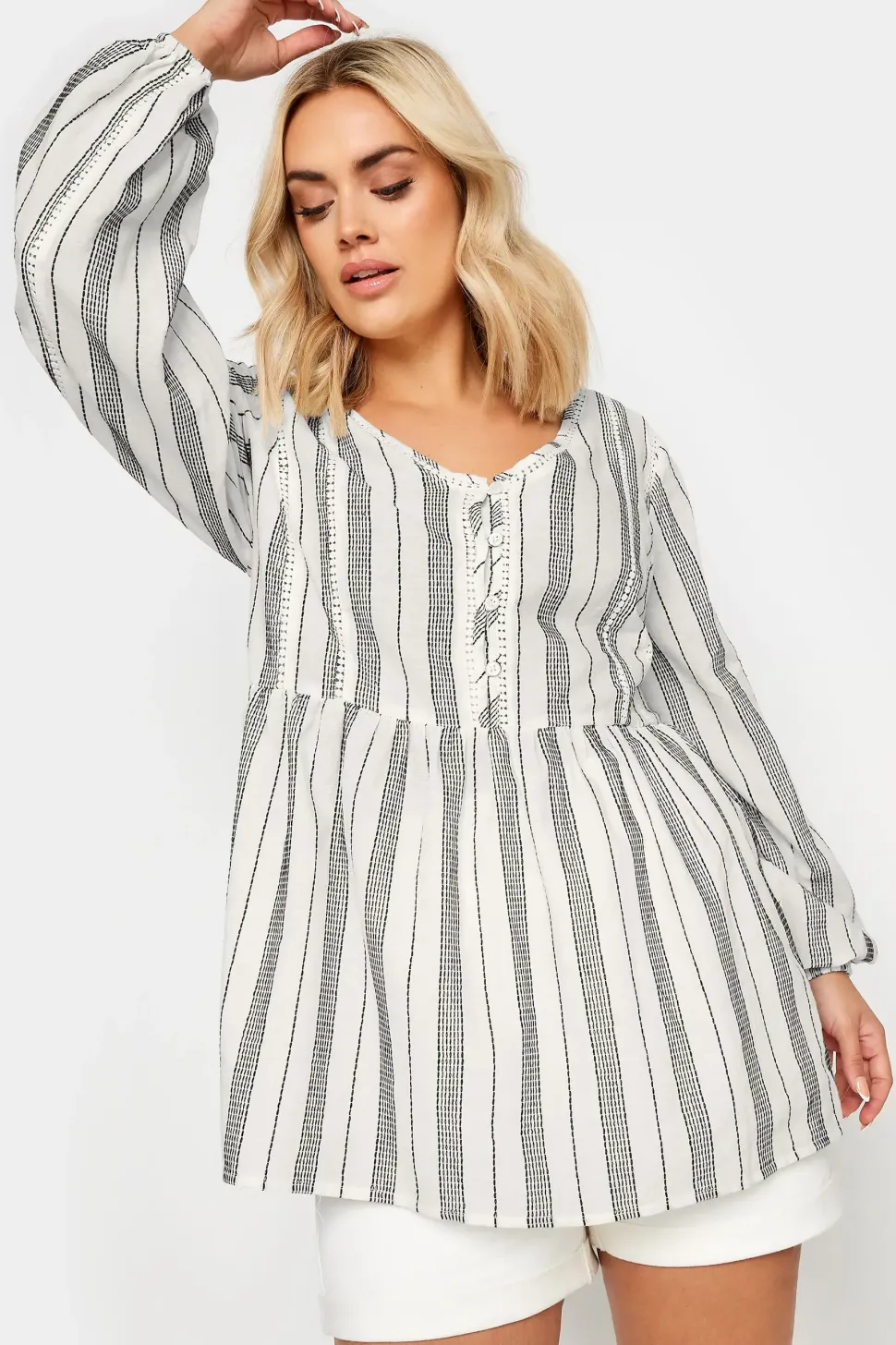 Contrast Stitch Blouse