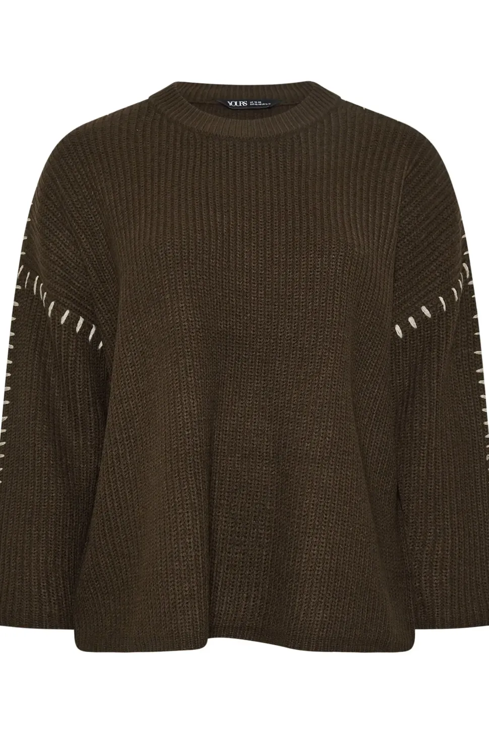 Contrast Stitch Knitted Jumper
