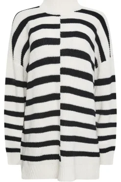 Contrast Stripe Turtle Neck Jumper