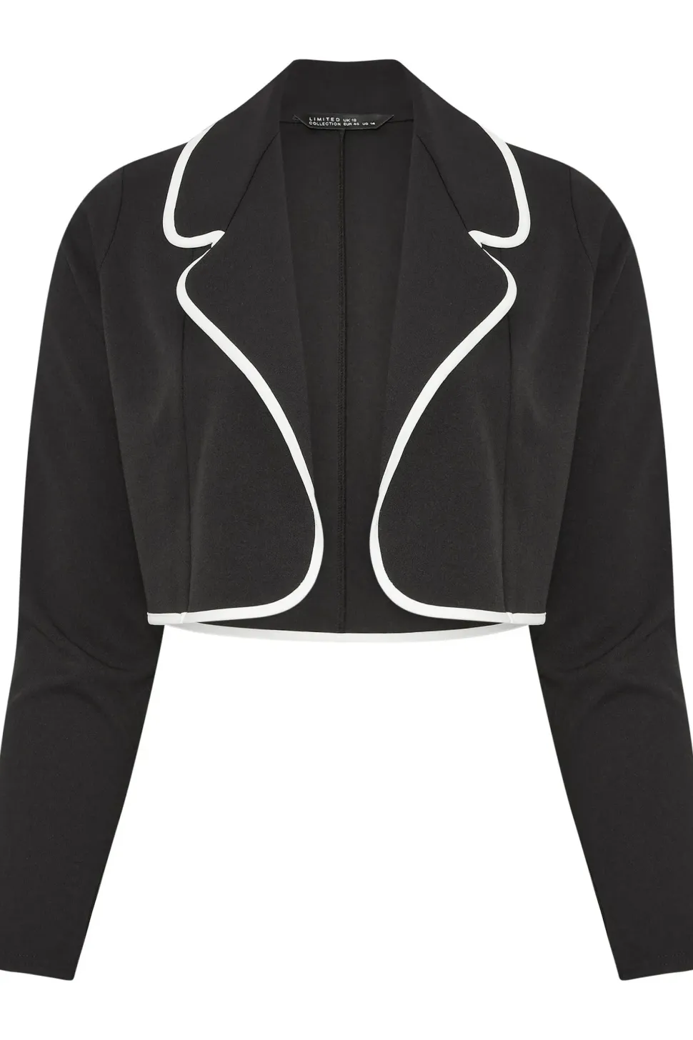 Contrast Trim Blazer