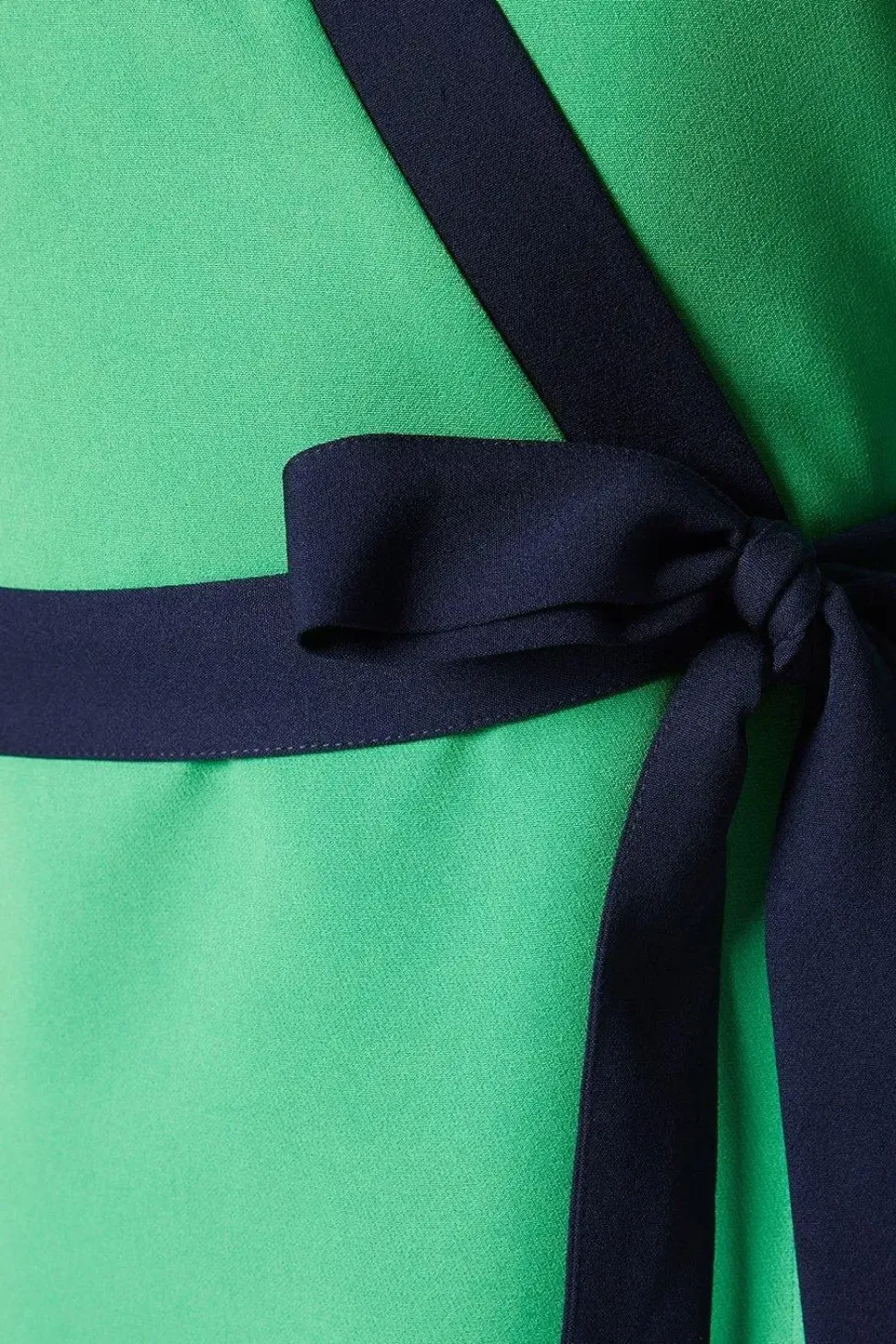 Contrast Wrap Dress