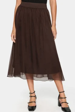 CoralSZ Chiffon Midi Length Lining Skirt-