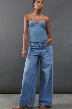 Cord Bustier Top