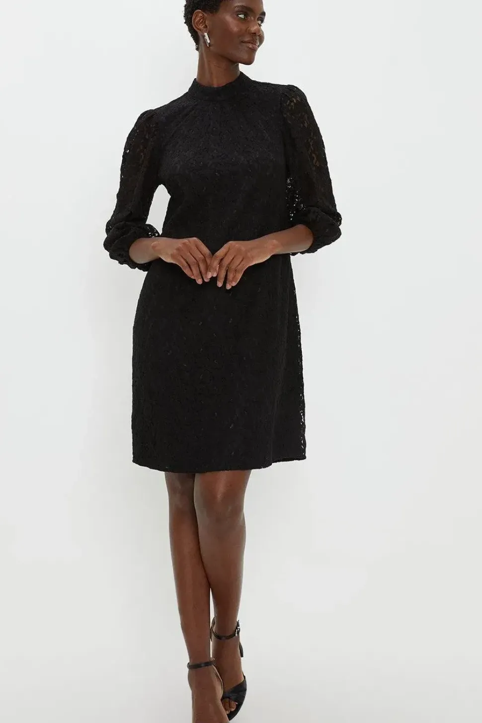 Corded Lace Shift Dress