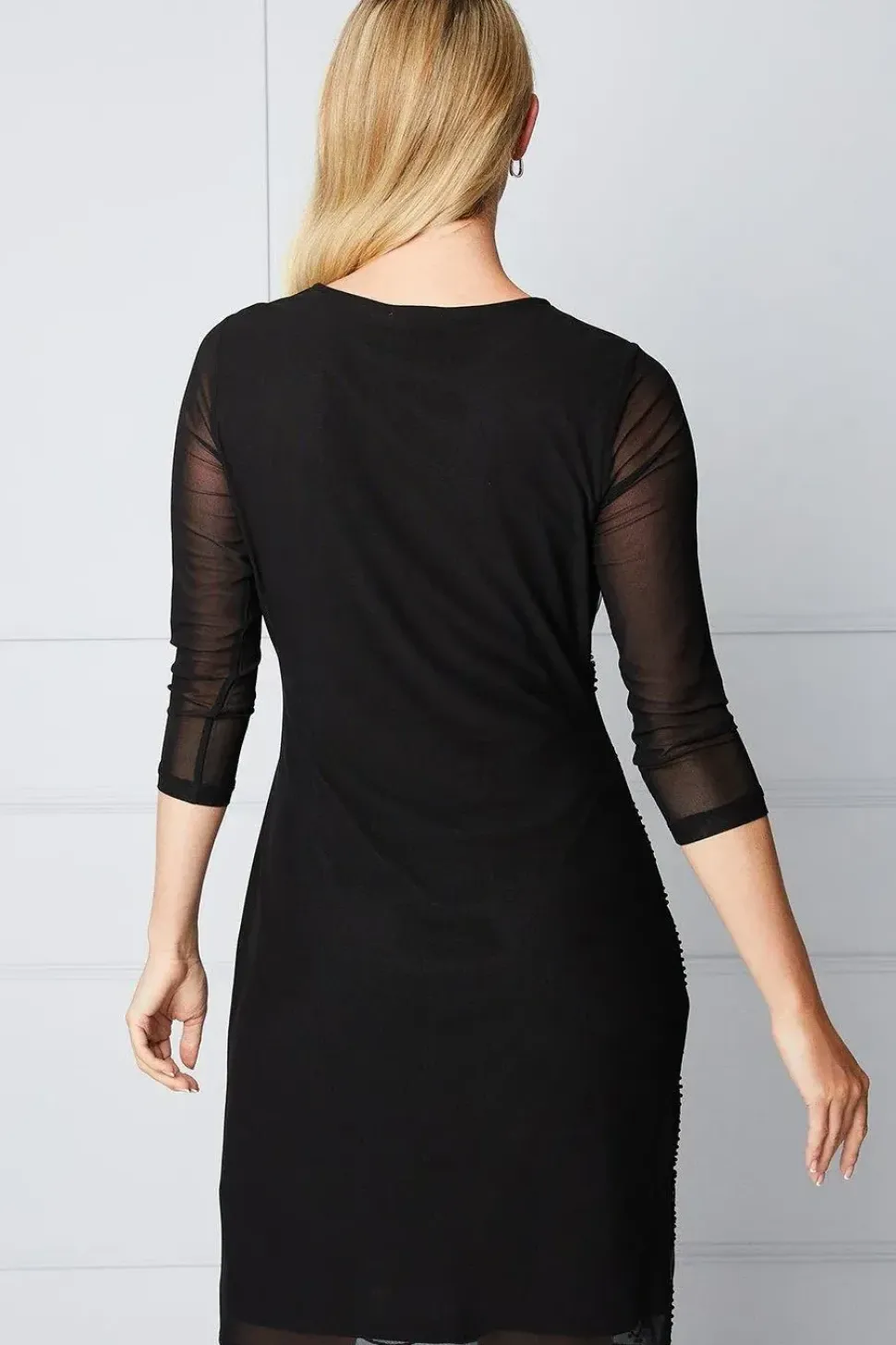 Cornelli Embellished Shift Dress