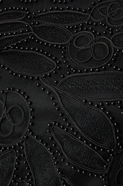 Cornelli Embellished Shift Dress