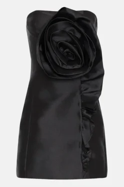 Corsage Detail Bandeau Mini Dress