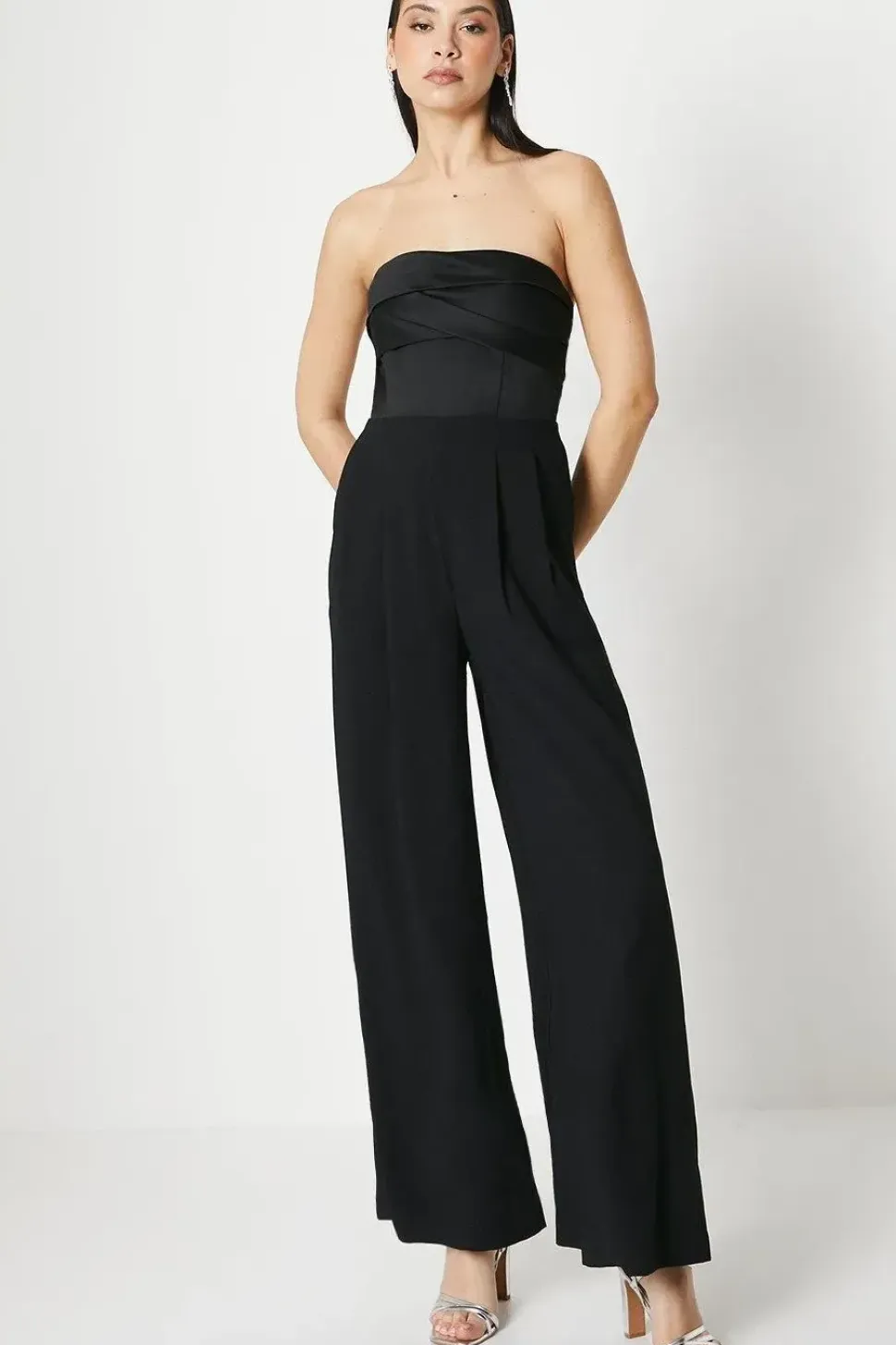 Corset Bodice Wide Leg Jumpsuit
