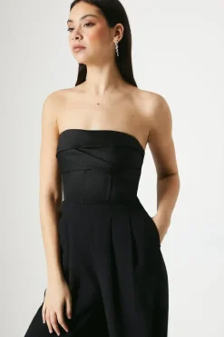 Corset Bodice Wide Leg Jumpsuit