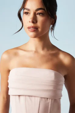 Corset Detail Wide Leg Bridesmaids Jumpsuit
