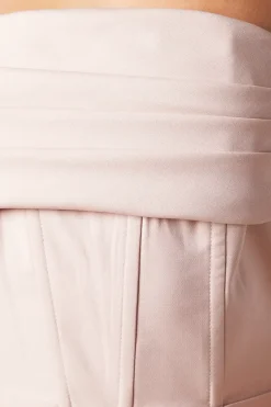 Corset Detail Wide Leg Bridesmaids Jumpsuit
