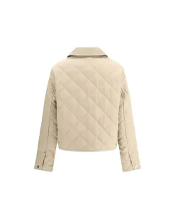 Cotton Jacket with Corduroy Collar and Archivio Check Lining