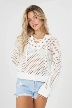 Cotton Open Knit Jumper