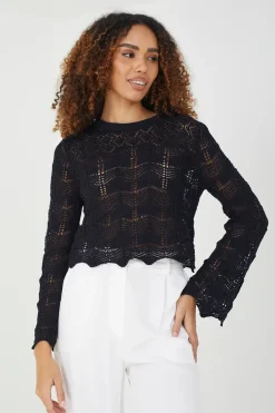 Cotton Pointelle Jumper