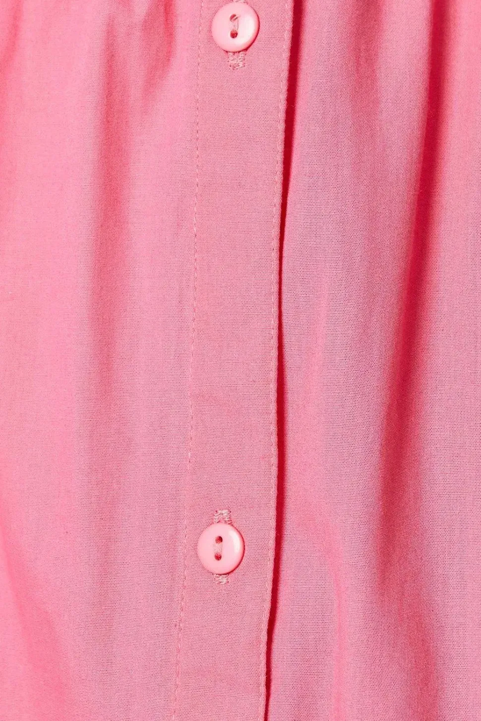 Cotton Poplin Button Through Midi Skirt