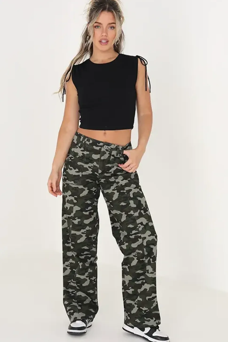 Cotton Stretch Utility Cargo Trousers