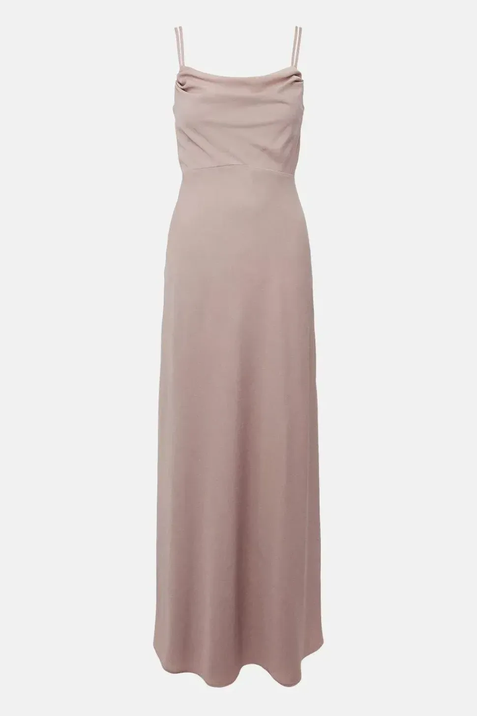 Cowl Double Strap Midi Dress