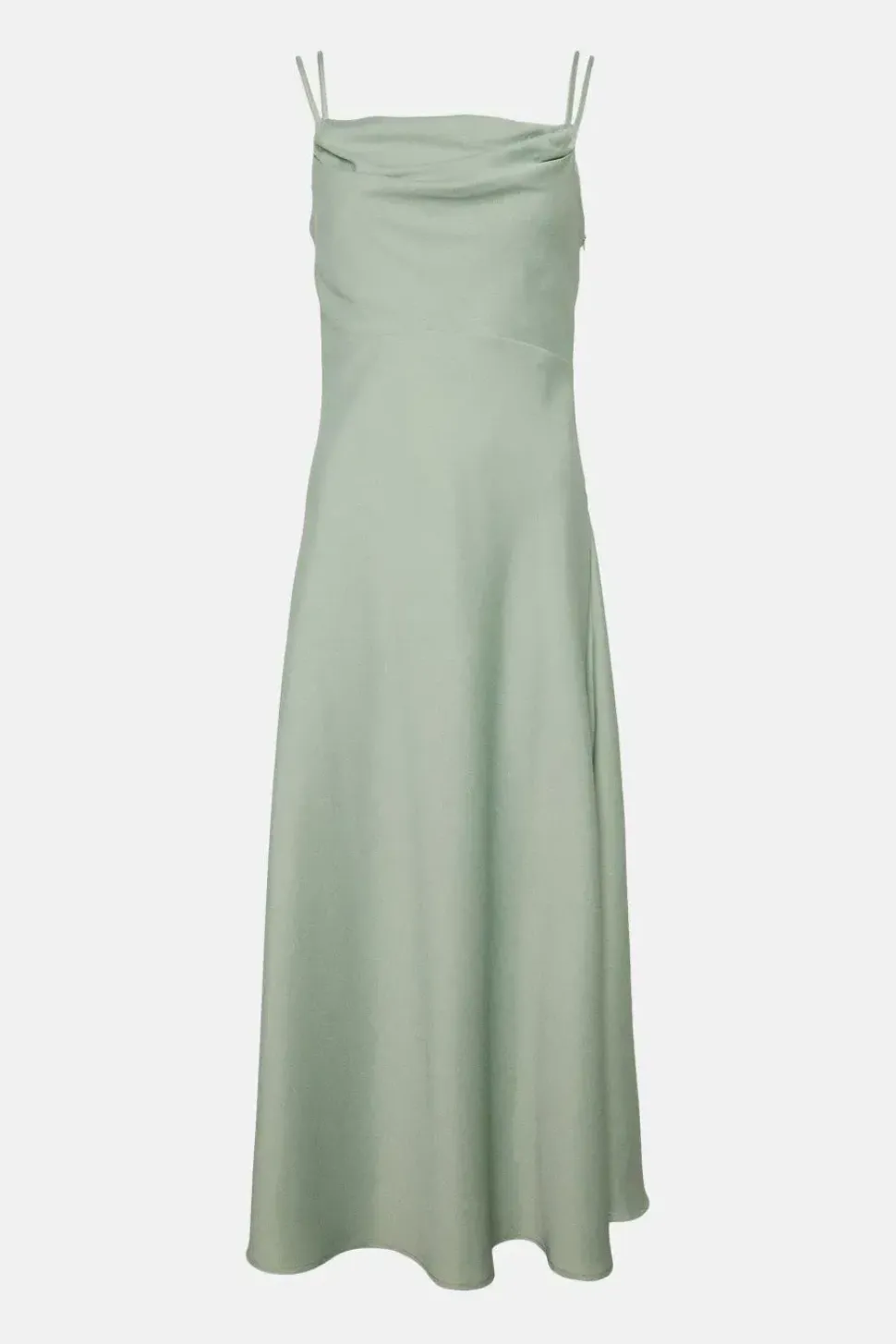 Cowl Double Strap Midi Dress