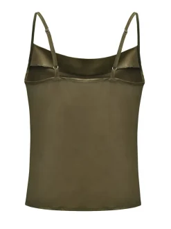 Cowl Neck Cami Top in Khaki