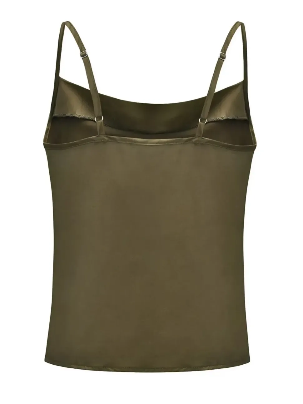 Cowl Neck Cami Top in Khaki