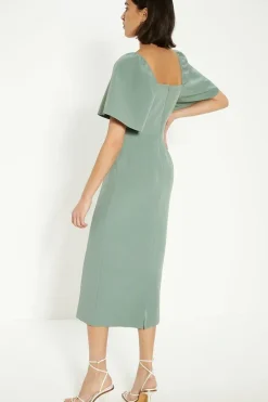 Crepe Cut Out Pencil Dress