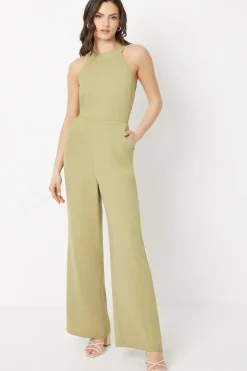 Crepe Halterneck Jumpsuit