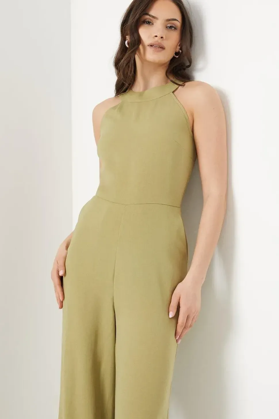 Crepe Halterneck Jumpsuit