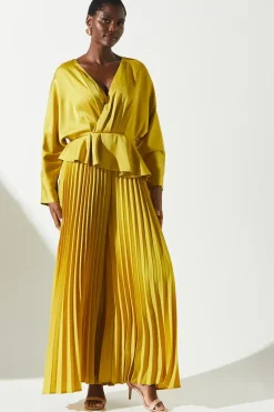 Crepe Pleated Jumpsuit