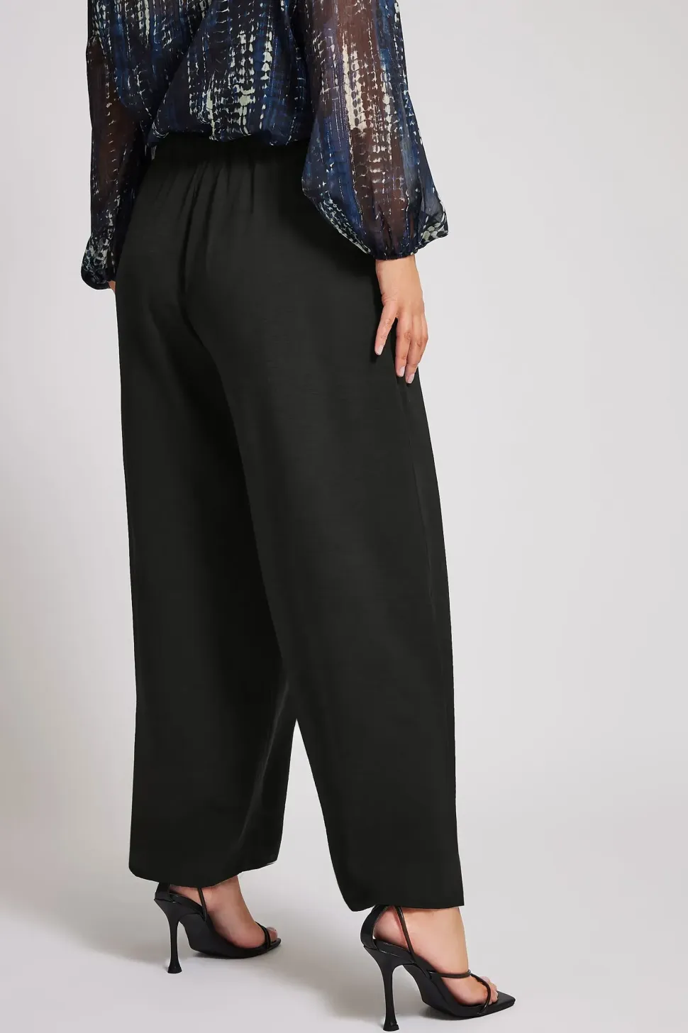 Crepe Wide Leg Trousers