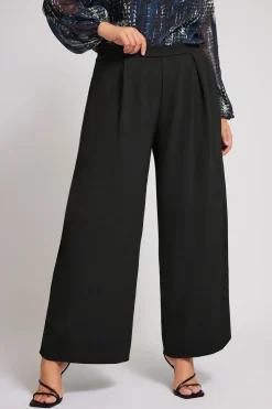 Crepe Wide Leg Trousers