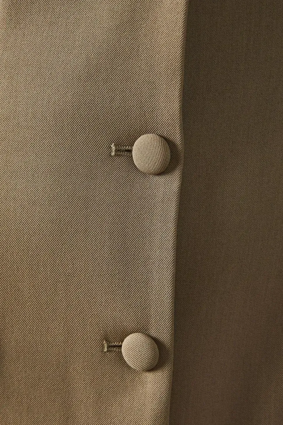 Crew Neck Button Through Midi Tailored Dress
