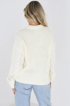 Crew Neck Cable Knit Jumper
