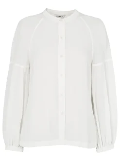 Cristen Stripe Blouse-Plain
