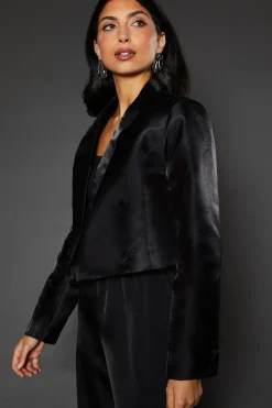 Crop Double Breasted Blazer