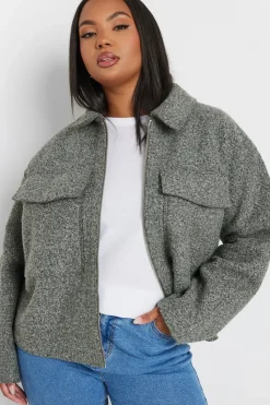 Cropped Boucle Jacket
