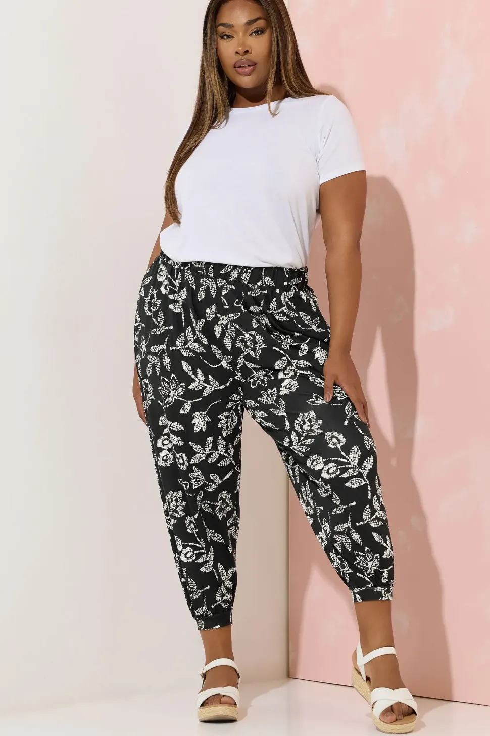 Cropped Harem Trousers