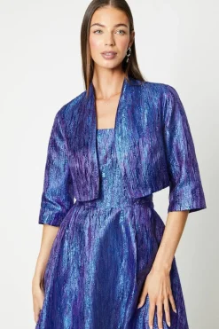 Cropped Jacquard Jacket