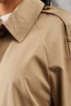 Cropped Length Trench Coat