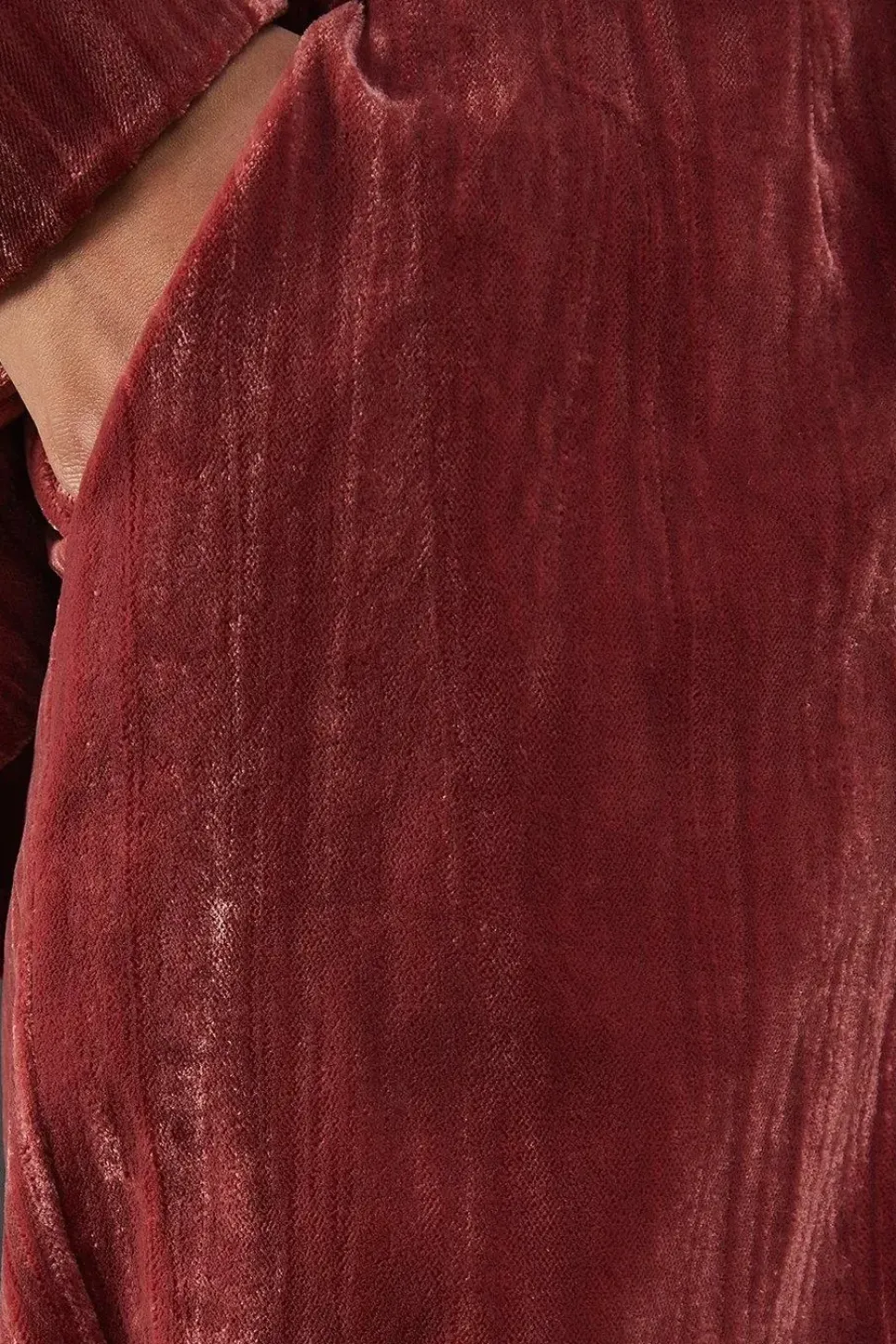 Crushed Velvet High Waisted Tailored Trouser
