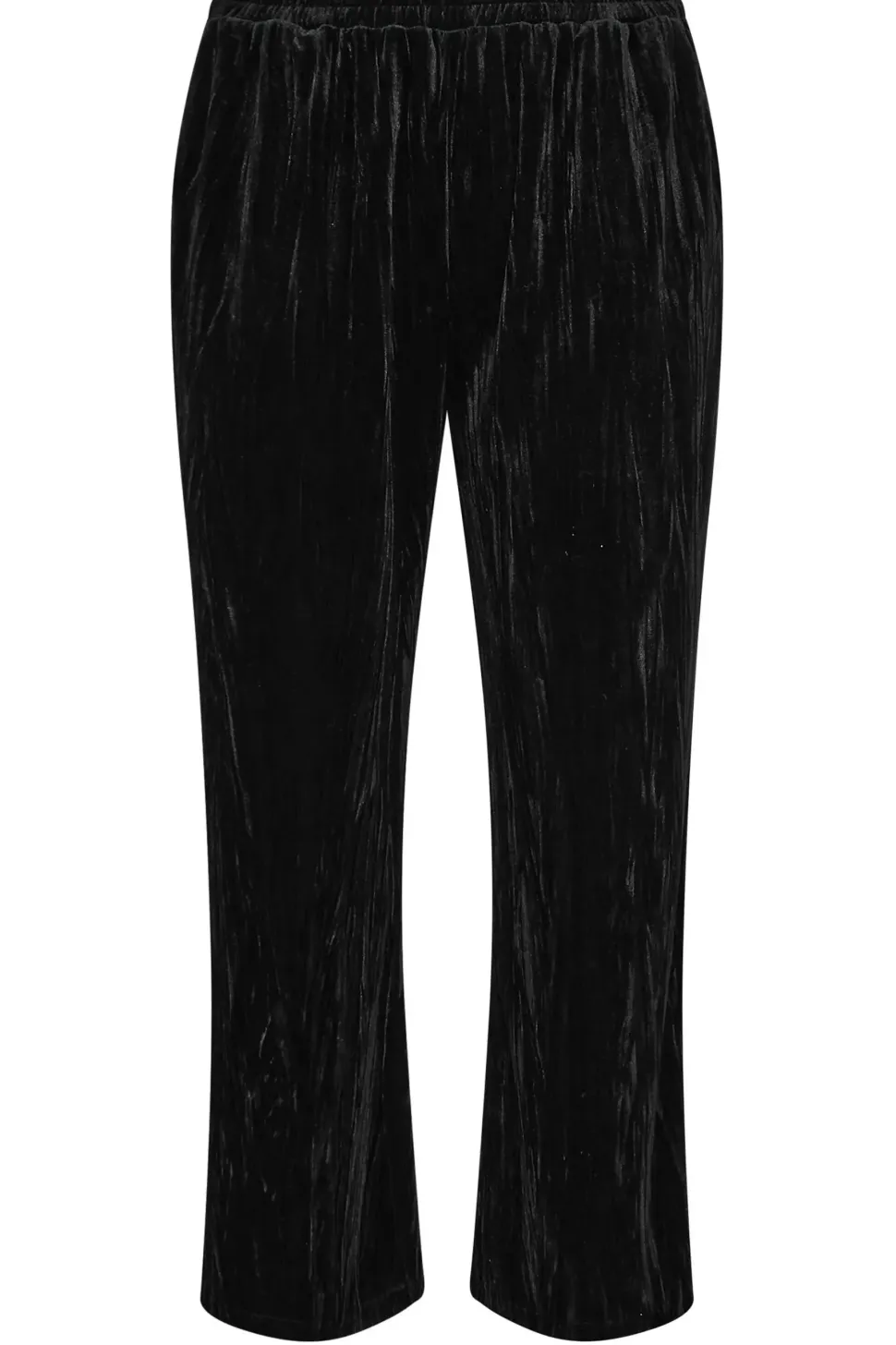 Crushed Velvet Wide Leg Trousers