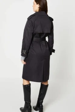 Cuff Detail Trench Coat